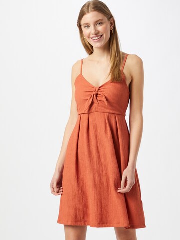ABOUT YOU Summer Dress 'Lewe' in Brown: front