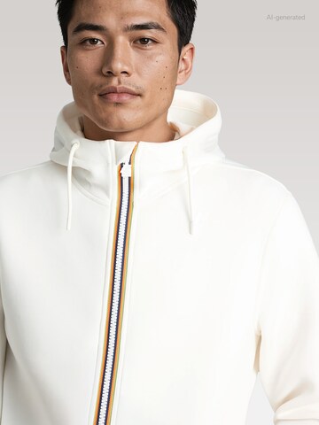 Giacca di felpa 'Rainer Spacer' di K-Way in bianco