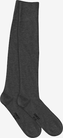 Chaussettes montantes normani en gris