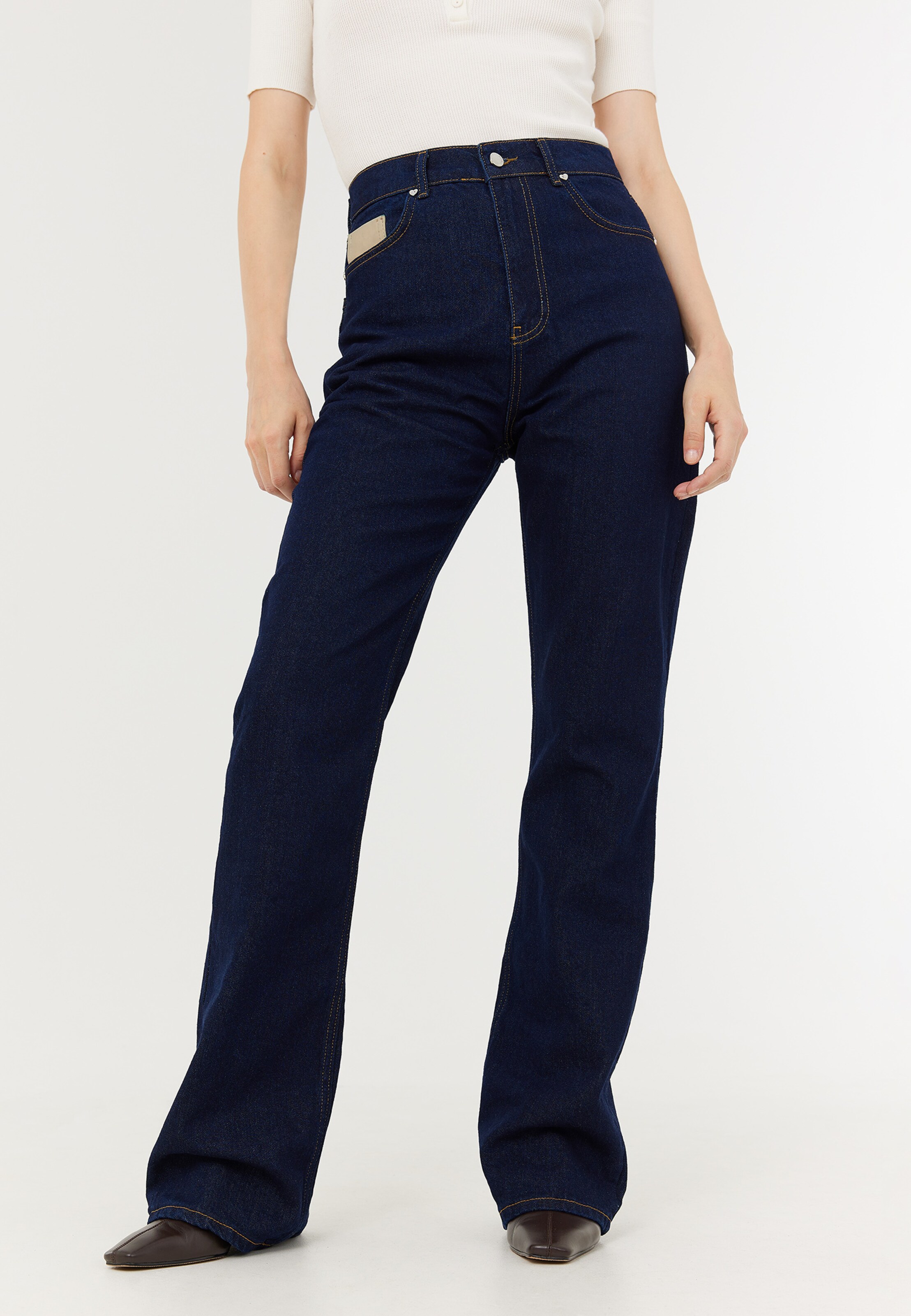 Frauen Jeans TOPTOP STUDIO Jeans in Dunkelblau - KN95360 Frauen Jeans TOPTOP STUDIO Jeans in Dunkelblau - KN95360