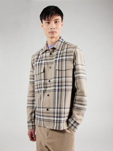 Coupe regular Chemise 'GUNRAY' DRYKORN en marron : devant