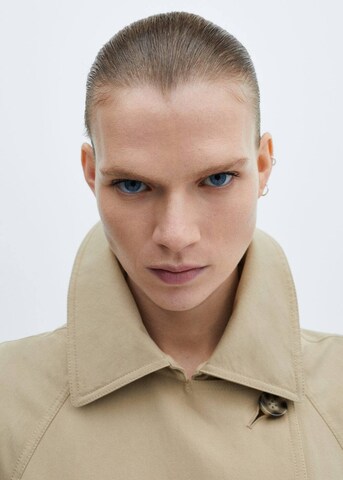 MANGO Between-Seasons Coat 'Buterfly' in Beige