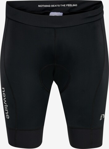 Coupe slim Pantalon de sport Newline en noir : devant