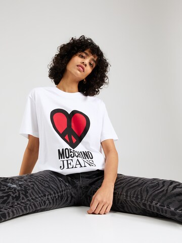 Moschino Jeans - Camiseta en blanco