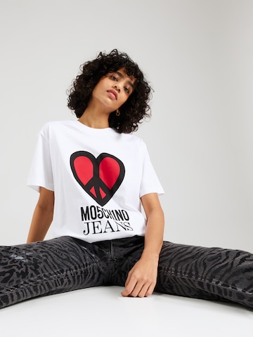 Moschino Jeans T-Shirt in Weiß
