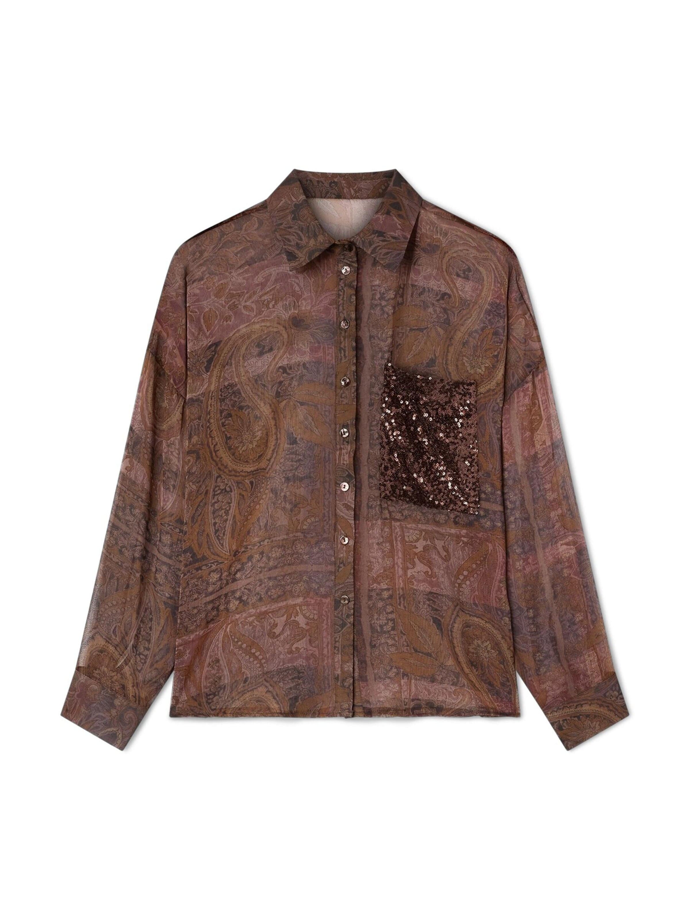 MOTIVI - Blusa en marrón: frente