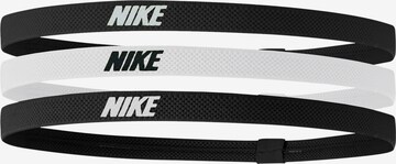 NIKE Athletic Headband in Black: front