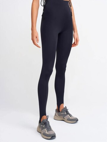 Skinny Leggings 'Gamaschen' Dilvin en bleu