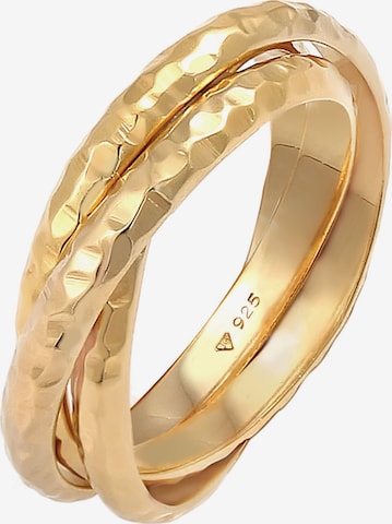 ELLI Ring 'Wickelring' in Gold: front