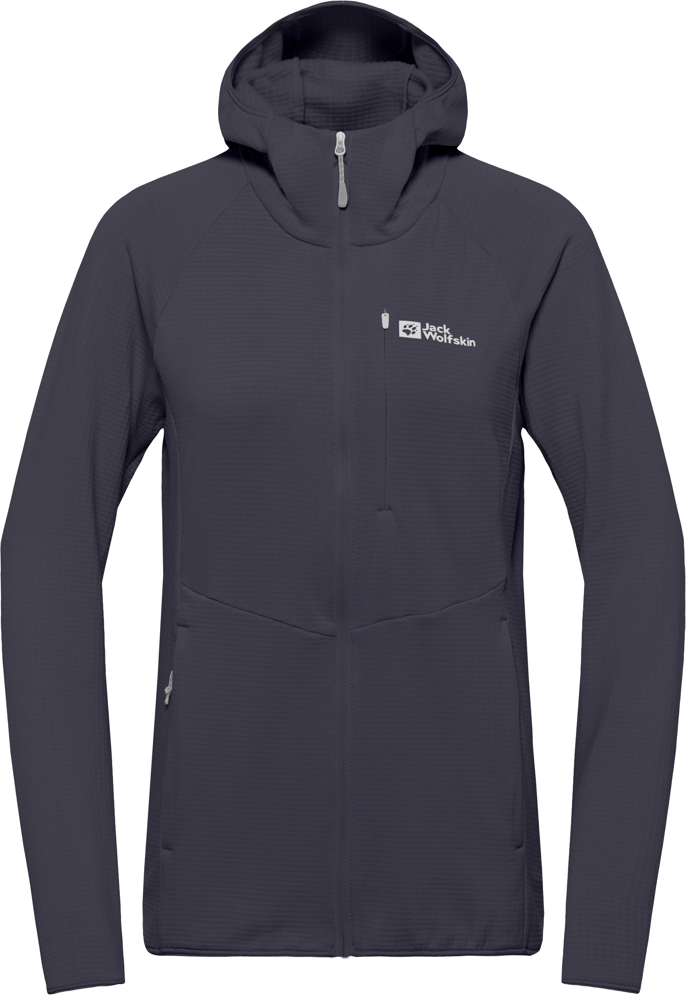 JACK WOLFSKIN Funktionsfleecejacke in Grau: Vorderseite