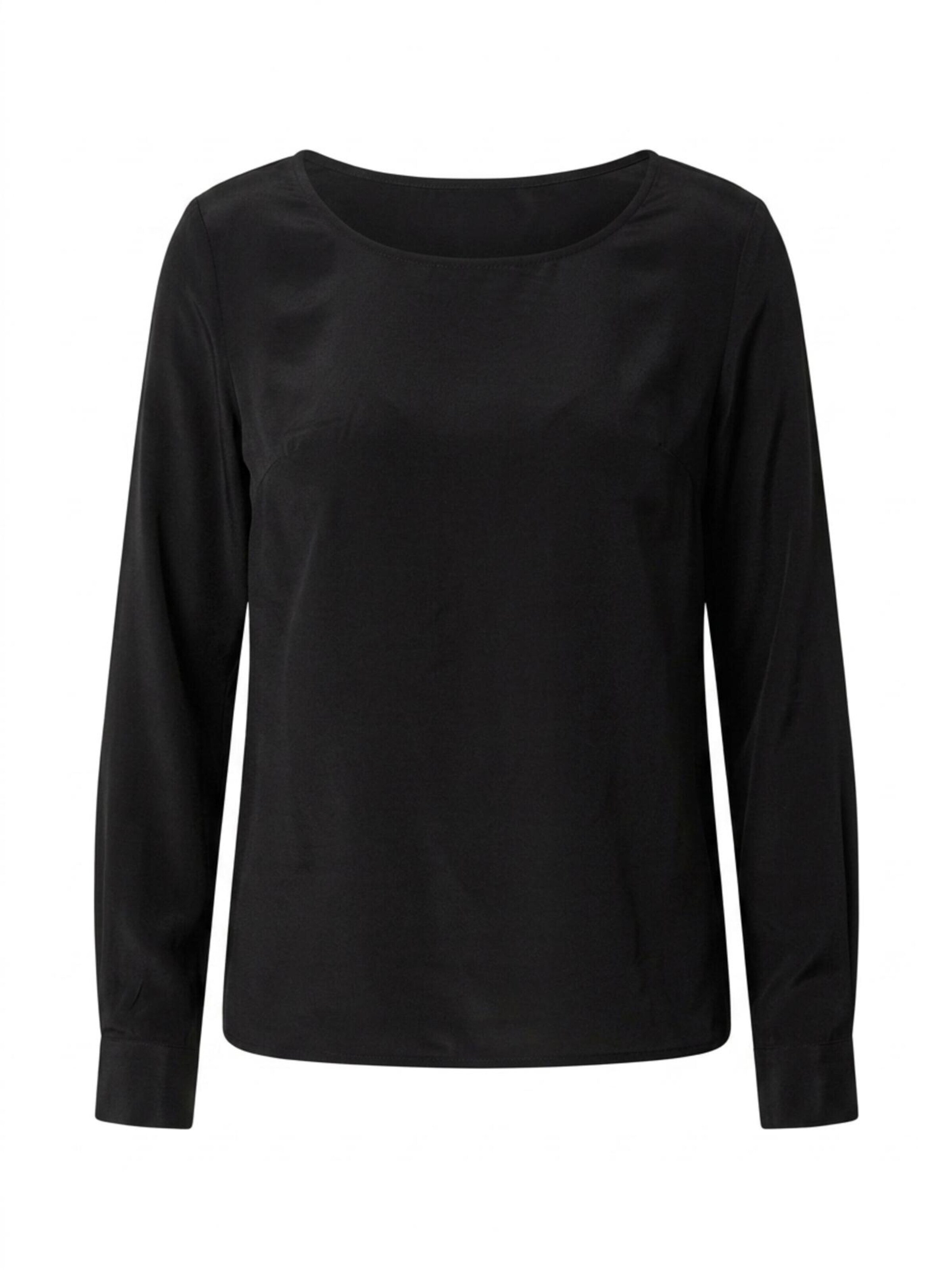 Camicia da donna 'Seidenbluse Rotondoseta' di Posh Gear in nero: frontale