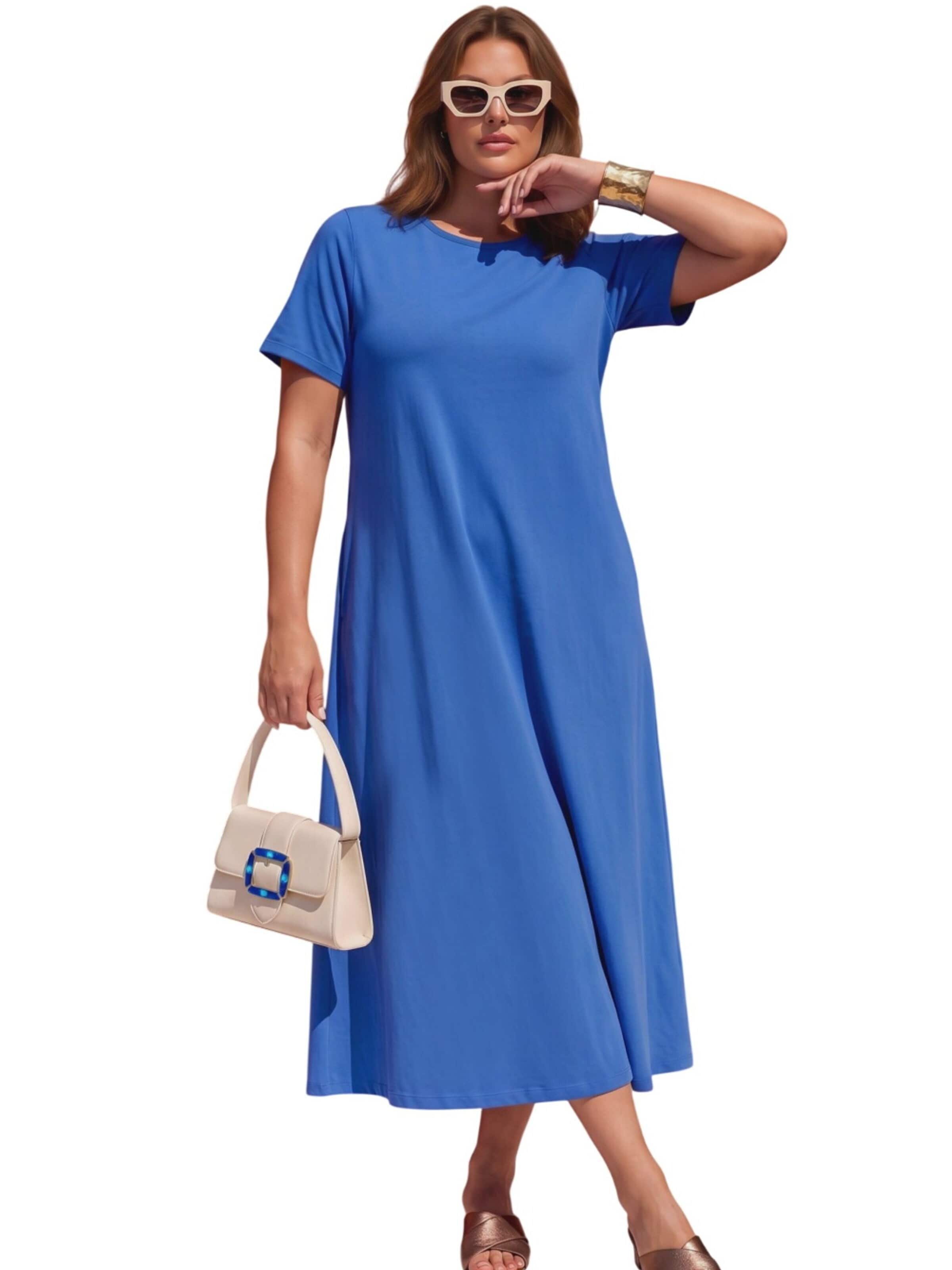 Shape Of You Dress in Blue
