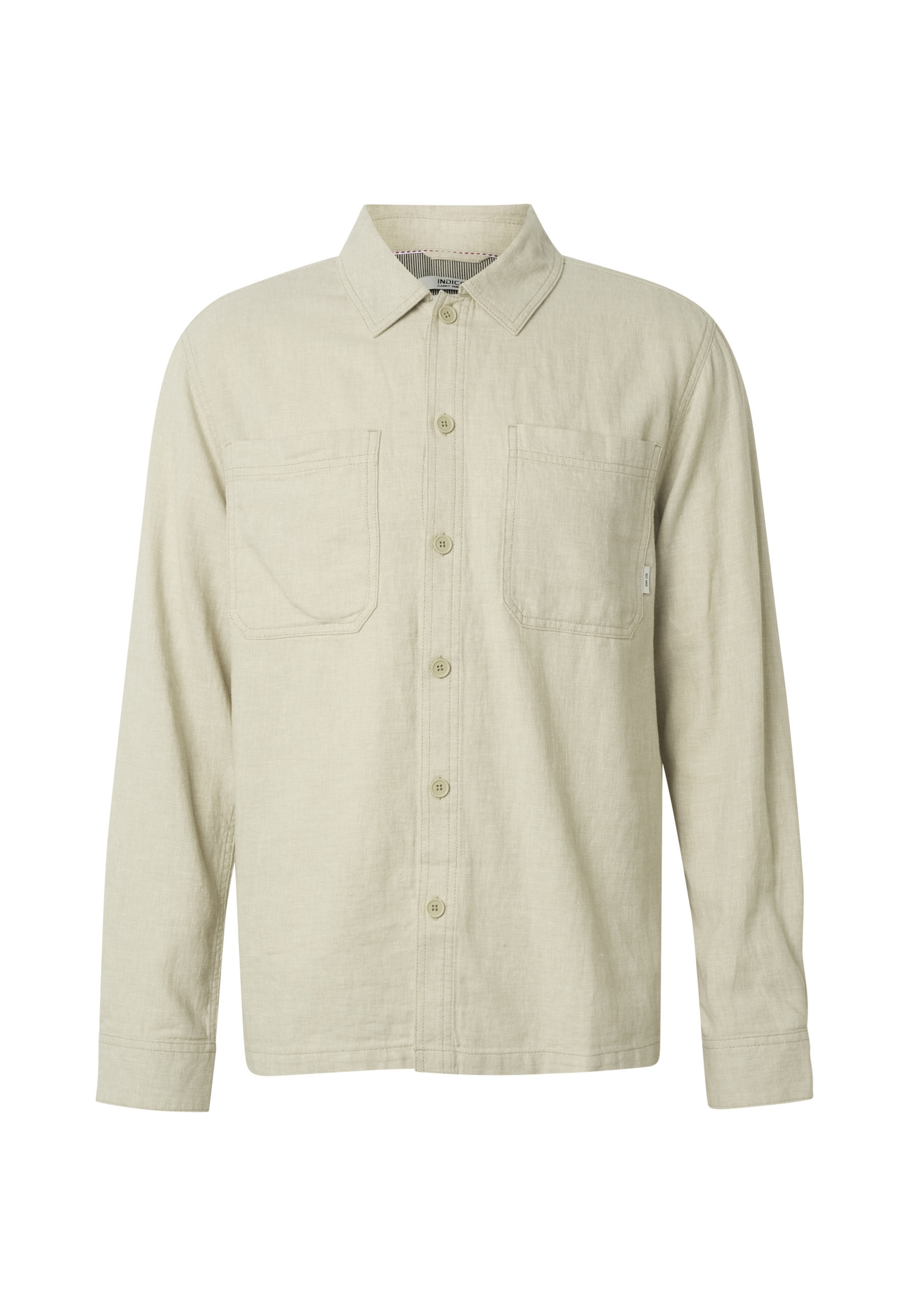 Coupe regular Chemise 'Trope' INDICODE JEANS en gris : devant
