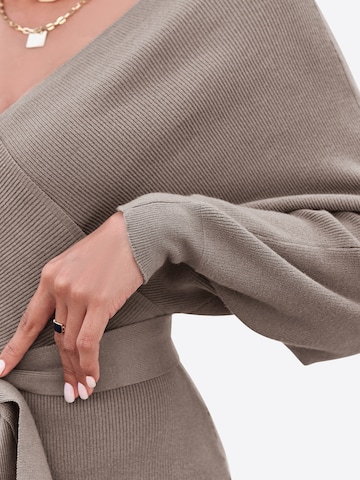 Rochie tricotat de la Imily Bela pe maro