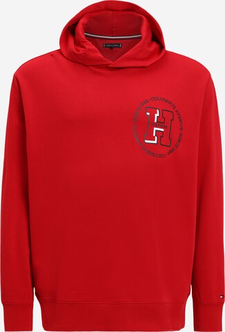 Tommy Hilfiger Big & Tall Sweatshirt in Red: front