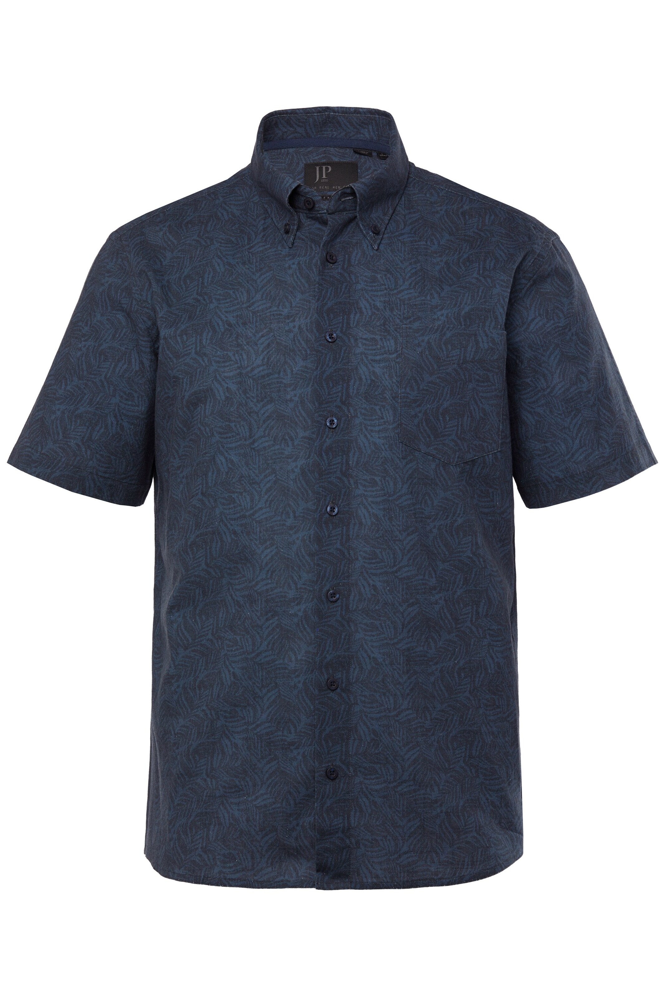 JP1880 Regular fit Overhemd in Blauw: voorkant