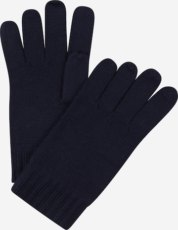 Polo Ralph Lauren - Luvas com dedos em azul: frente