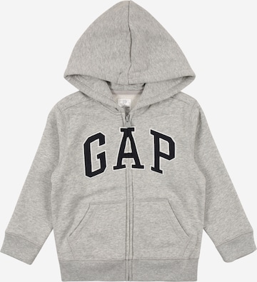 GAP Regular Fit Sweatjakke i grå: forside