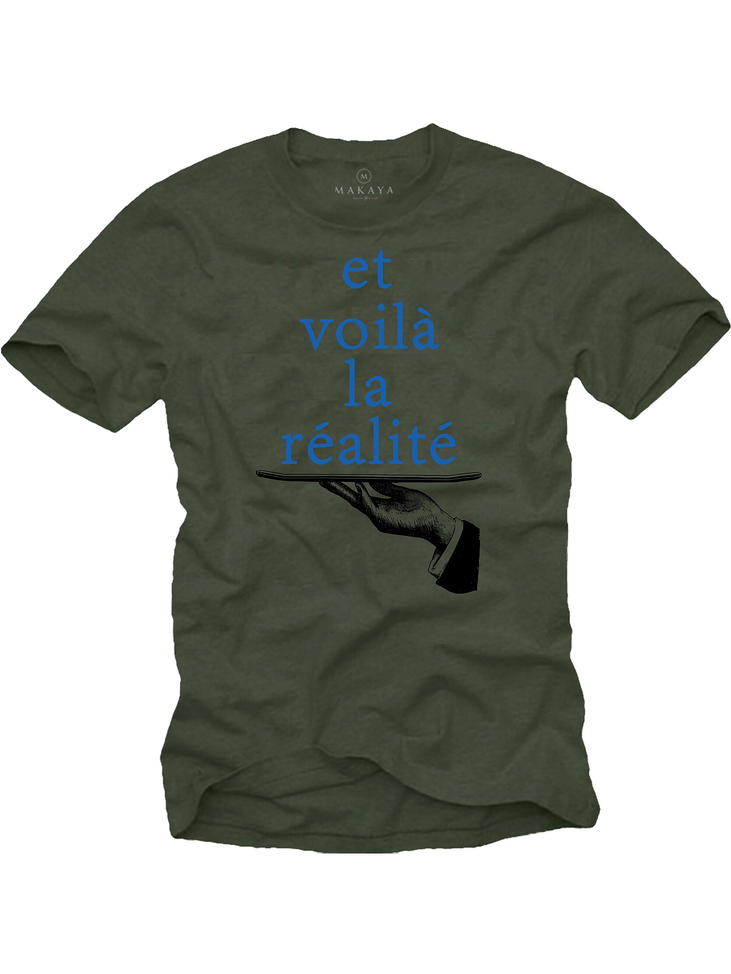 MAKAYA Shirt 'Et Voilà' in Green: front