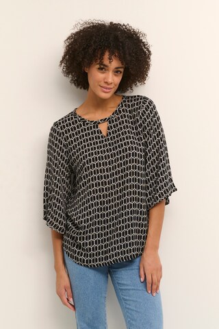 Kaffe Blouse 'Hildur' in Zwart: voorkant