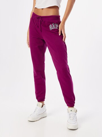 GAP Tapered Trousers in Purple: front