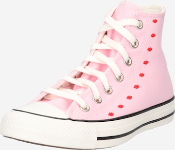 CONVERSE Sneakers hoog 'Chuck Taylor All Star' in Roze: voorkant