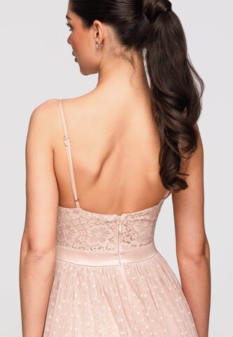 Ombre Cocktailjurk in Beige