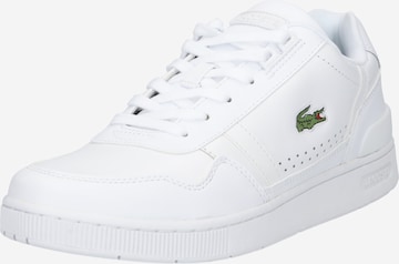 Baskets basses LACOSTE en blanc : devant