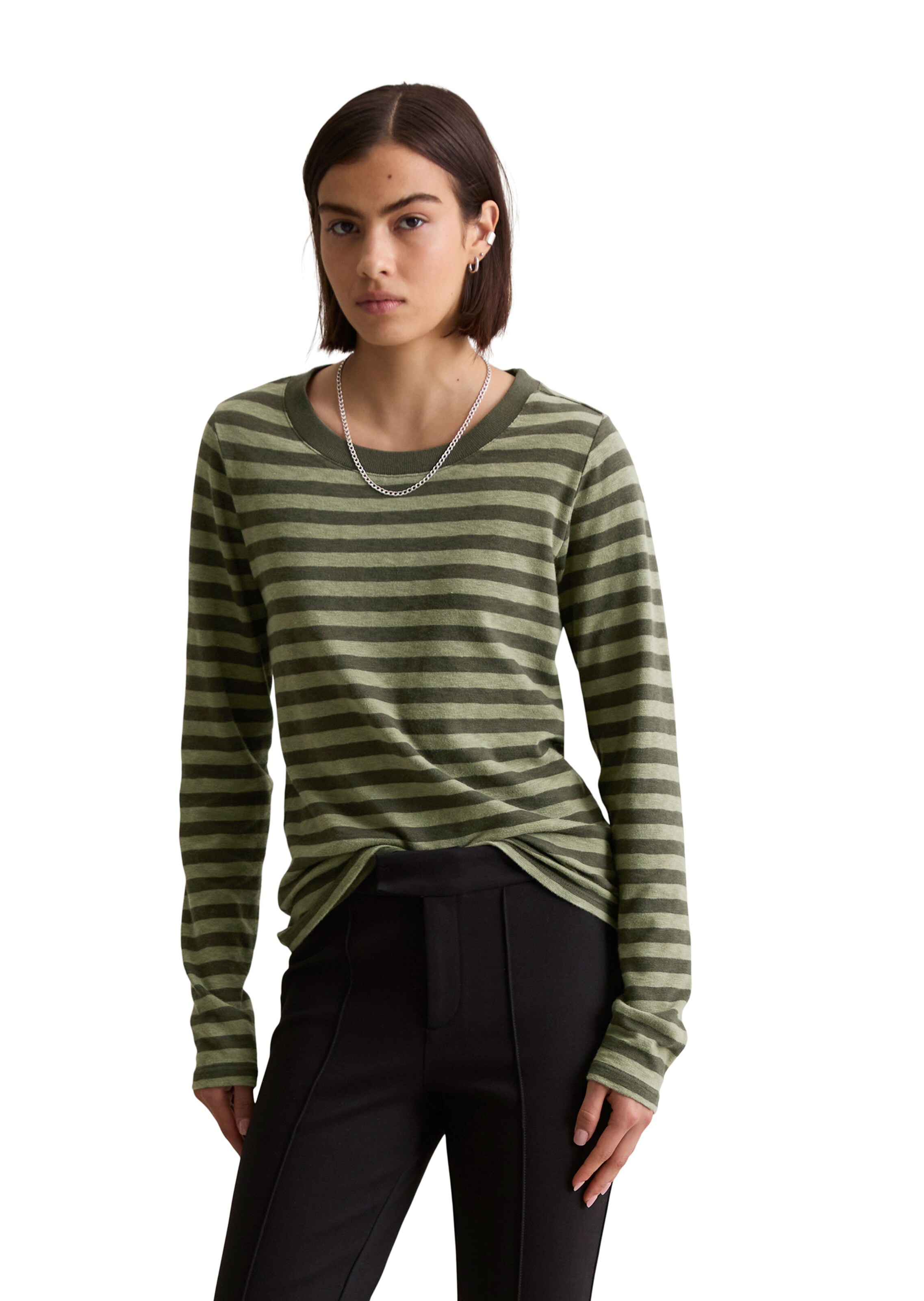 Marc O'Polo DENIM Shirt in Groen: voorkant