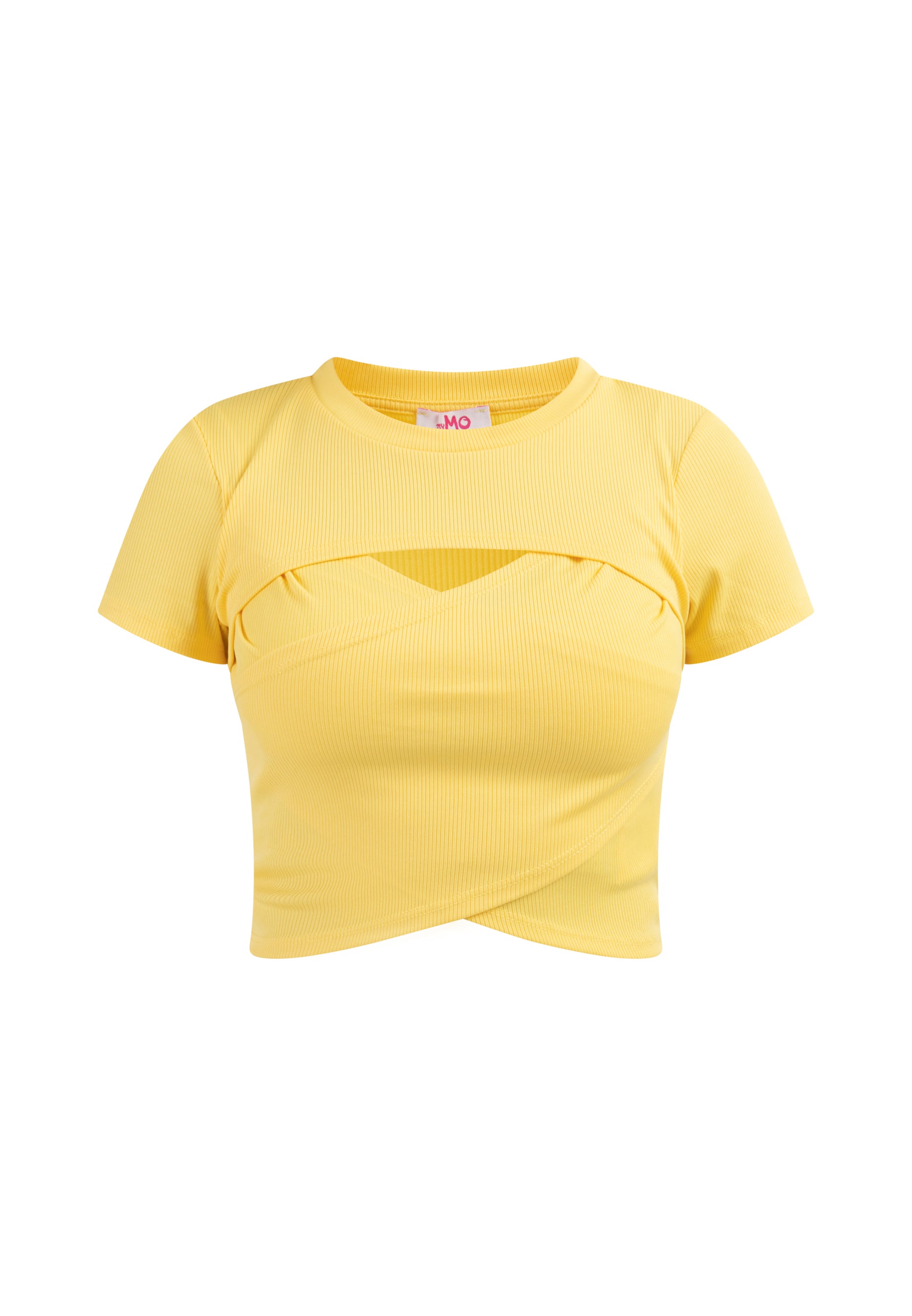 MYMO - Top em amarelo: frente