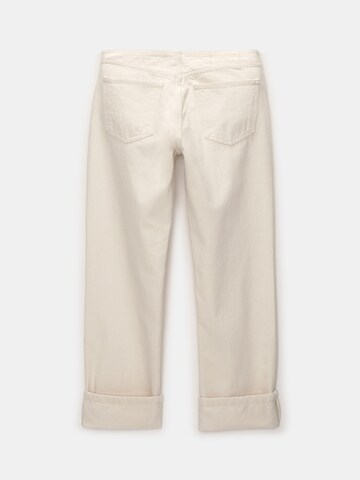 Pull&Bear Wide leg Jeans in Beige