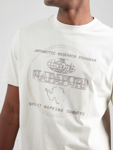 NAPAPIJRI T-Shirt 'S-BALD' in Beige