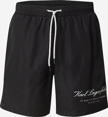 Karl Lagerfeld Ujumispüksid 'HOTEL', värv must: eest vaates
