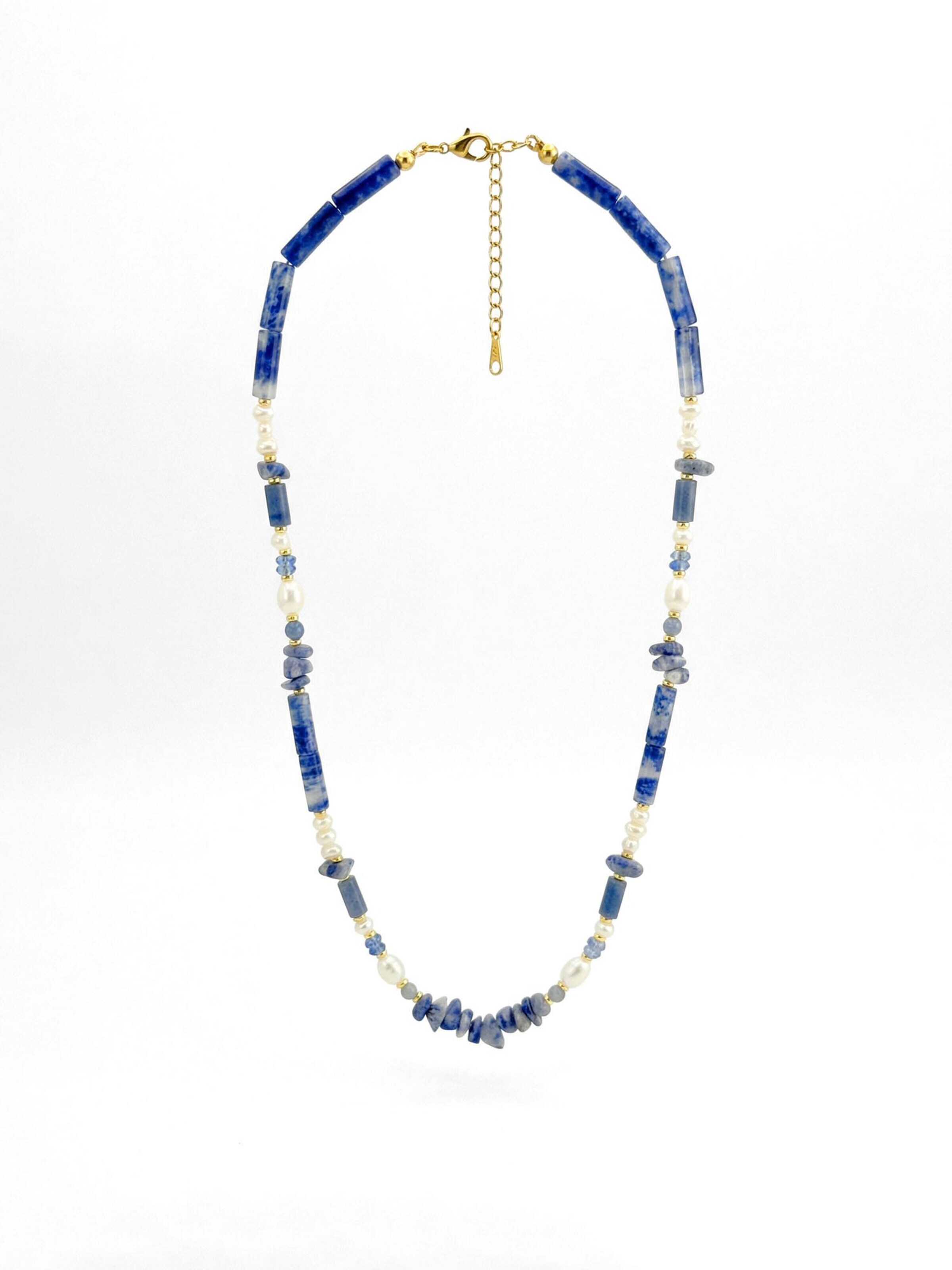 Nemomatheo Necklace 'Coral Reef' in Blue: front