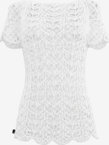 Süel knitwear Sticktop 'Twin Lace' in Weiß: Vorderseite