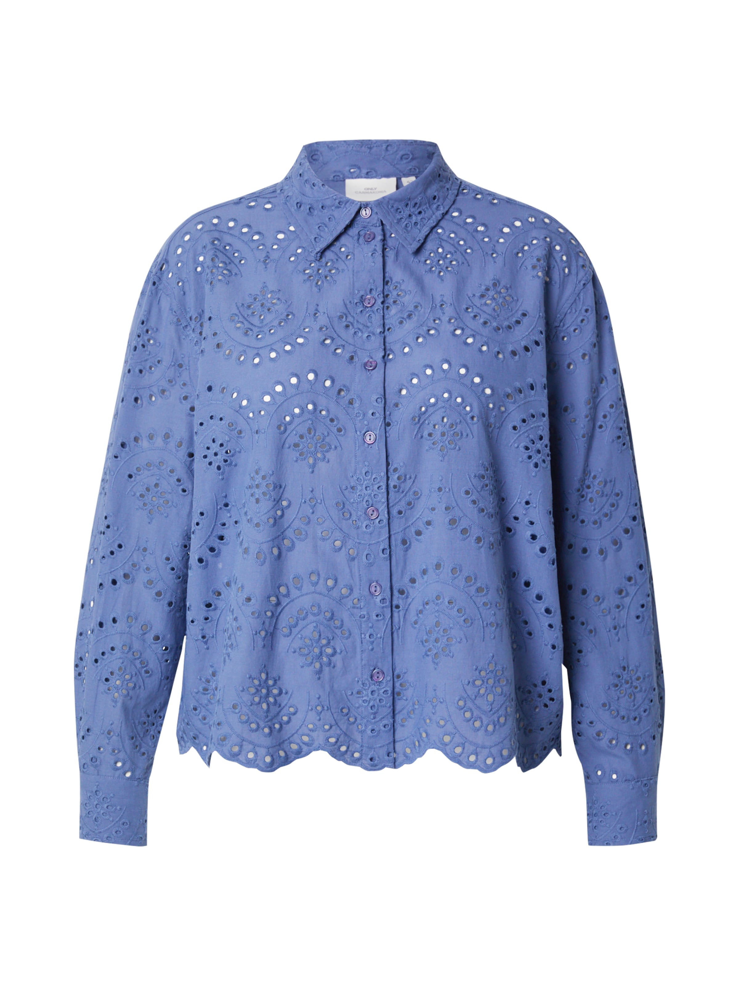 ONLY Carmakoma - Blusa 'CARVALAIS' em azul: frente