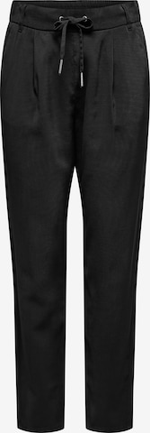 juoda ONLY Standartinis Klostuotos kelnės 'ONLPOPTRASH ARIS': priekis