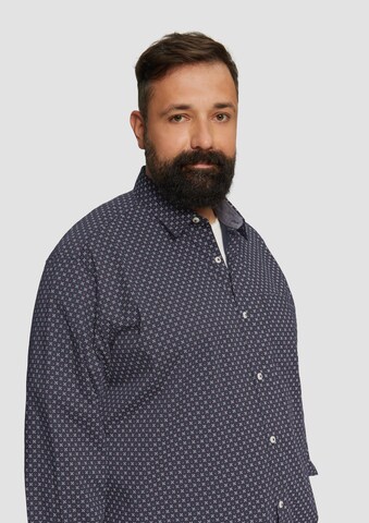 Coupe slim Chemise s.Oliver Red Label Big & Tall en bleu