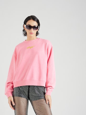 HUGO Sweatshirt 'Deroxina' in Pink