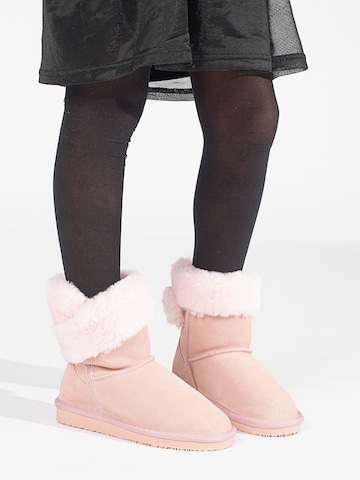 Bottes de neige 'Florine' Gooce en rose : devant