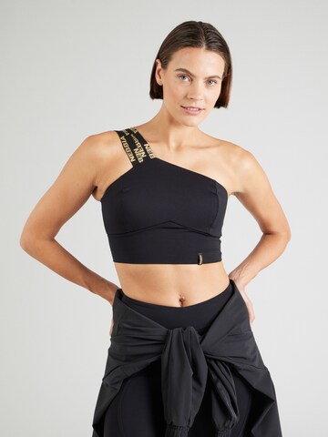 NEBBIA Bustier Sport-BH in Schwarz: Vorderseite