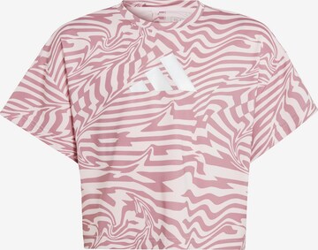 ADIDAS PERFORMANCE Toiminnallinen paita 'Aeroready Print' värissä vaaleanpunainen: edessä