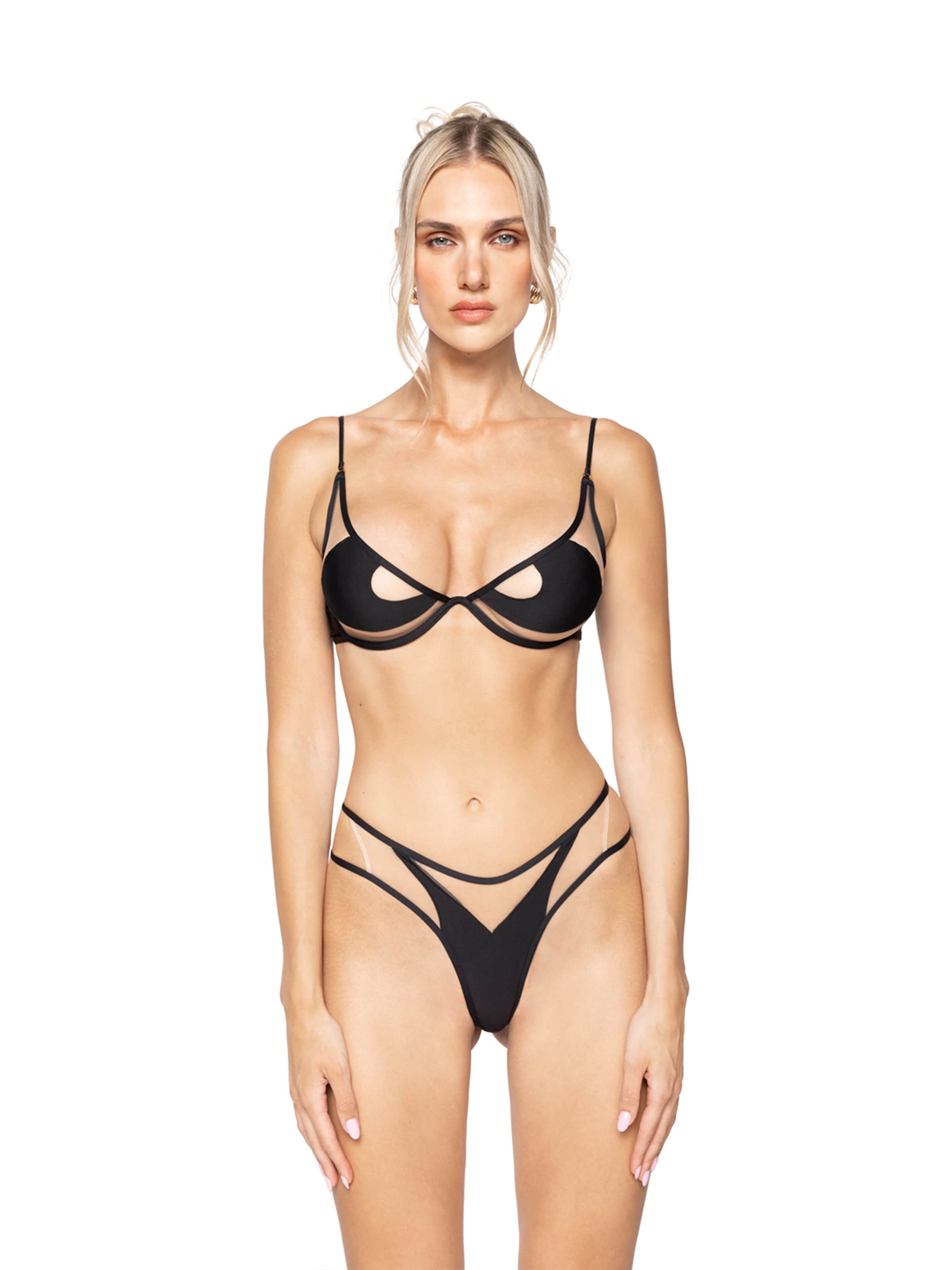 GOD SAVE QUEENS Bikini bottom 'Heartless' in Black