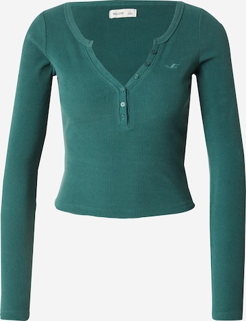 HOLLISTER Majica | zelena barva: sprednja stran