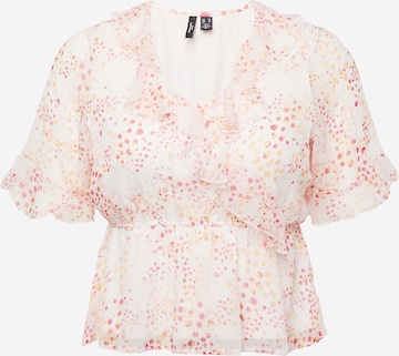 Vero Moda Curve Blouse 'DORA KAYA' in White: front