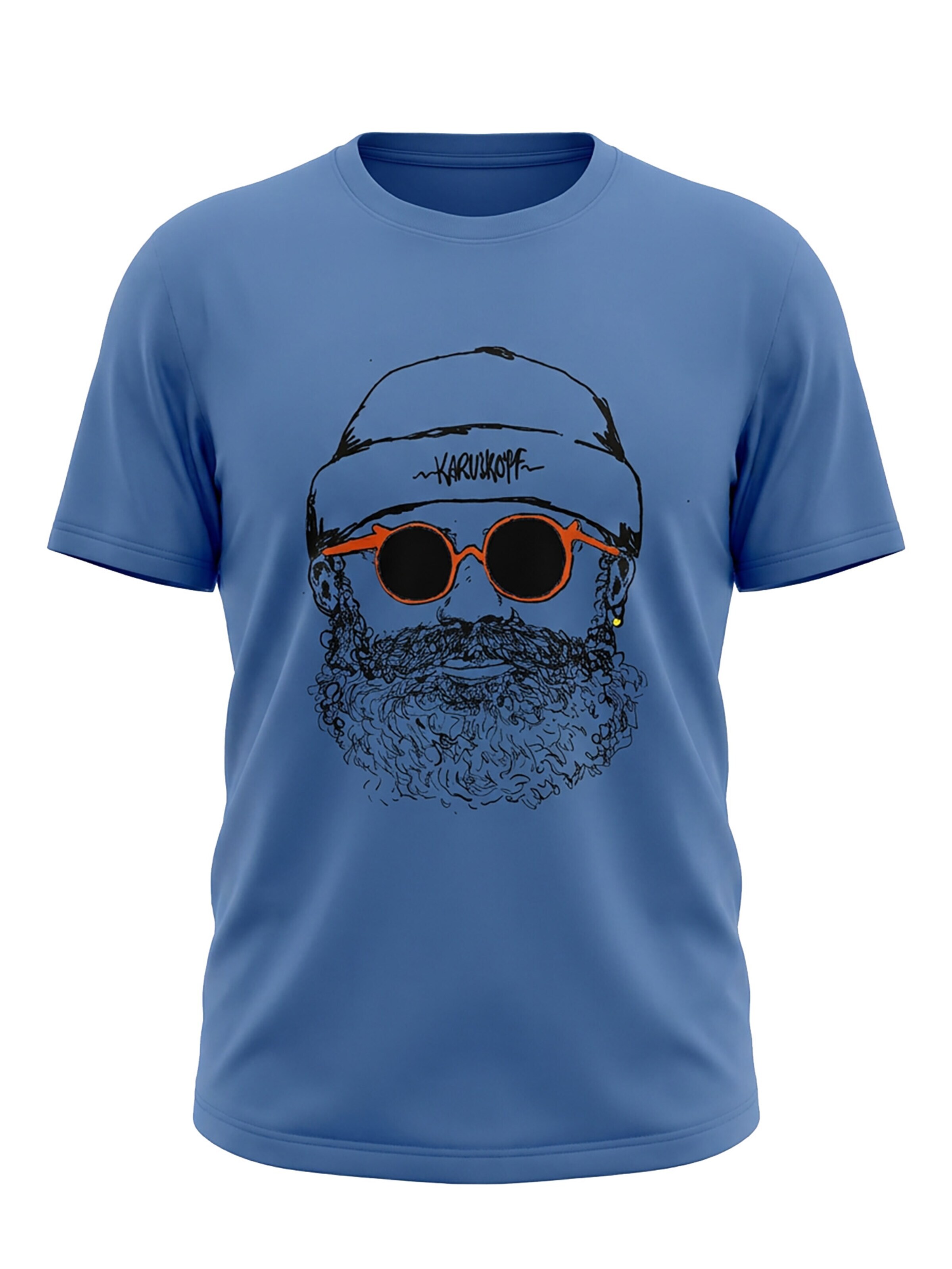 karlskopf Shirt 'HIPSTER' in Blue: front