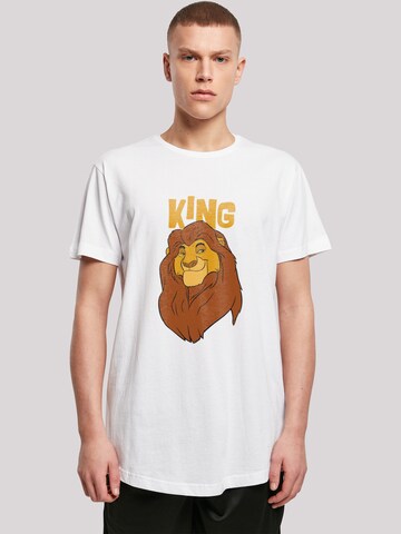 T-Shirt ''Disney The König Der Löwen Mufasa King' F4NT4STIC en blanc : devant