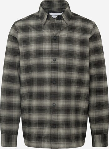 Calvin Klein Regular fit Button Up Shirt in Grey: front