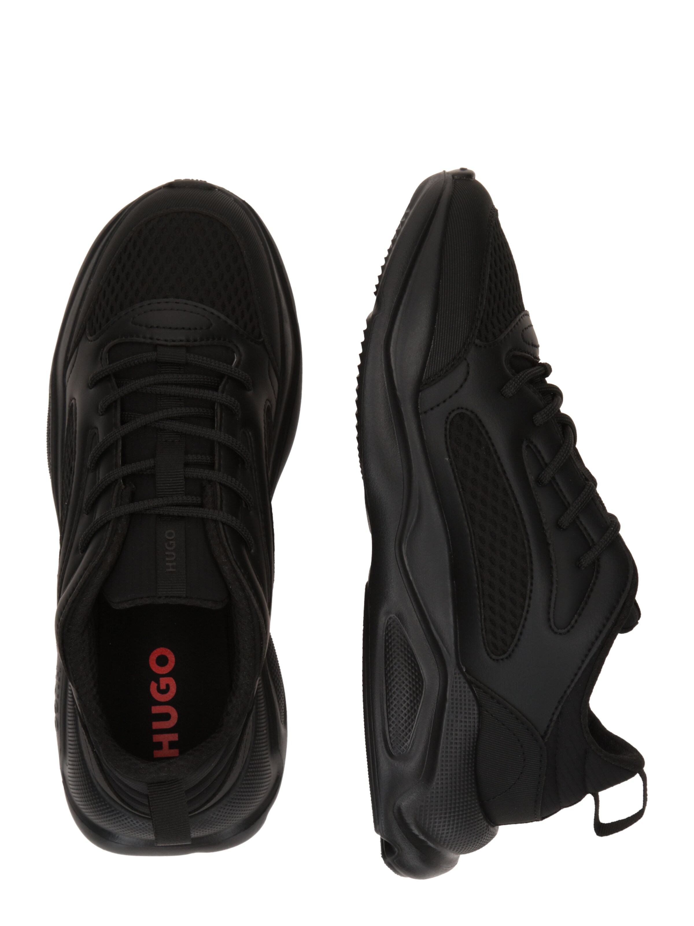 HUGO Platform trainers 'Leon' in Black