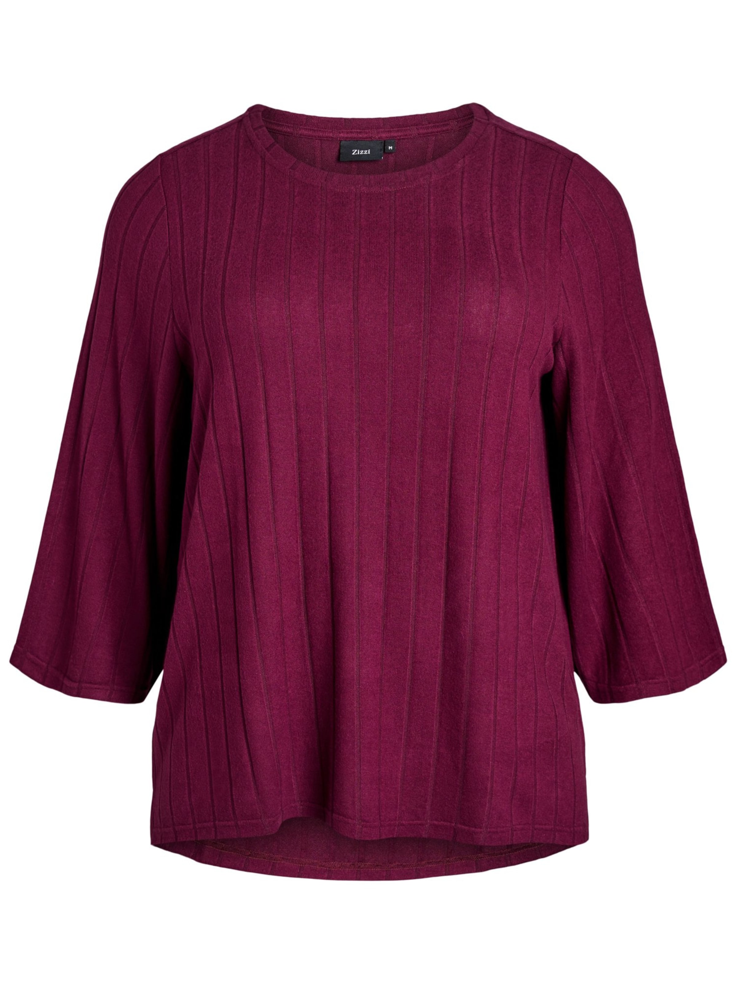 Zizzi Bluza | vinsko rdeča barva, Prikaz izdelka